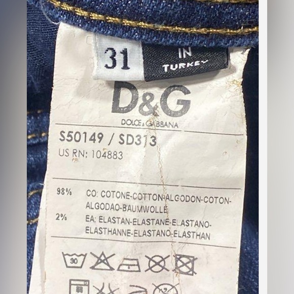 🛑 1 hour sale. Dolce & Gabbana, size 31, Blue Women's Jeans - Picture 10 of 13